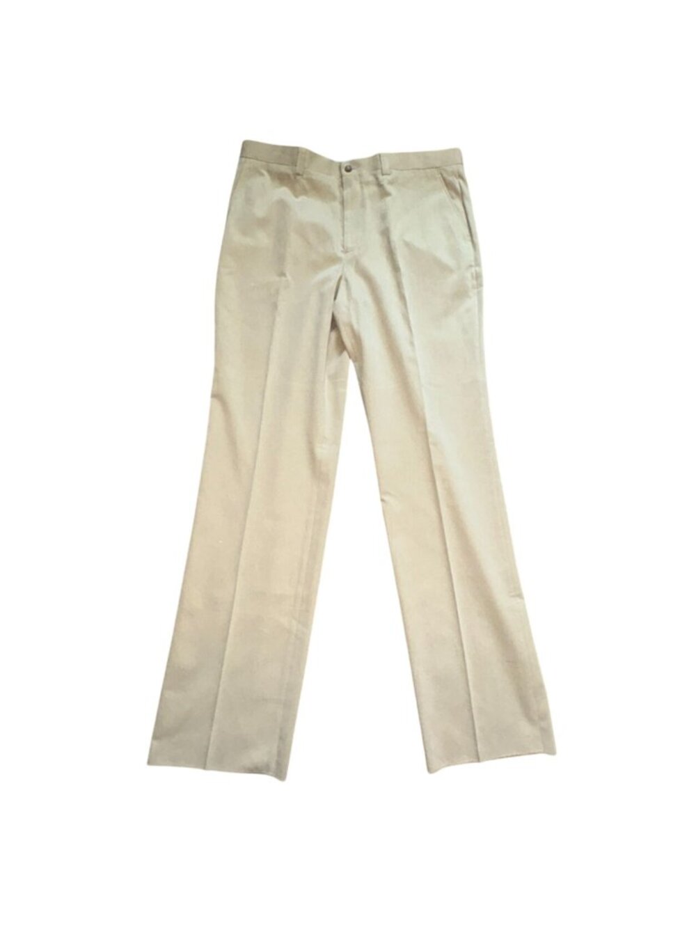 Axis Tencil Mens Flat Front Pants-Unhemmed-Tan-Size 38-NWT